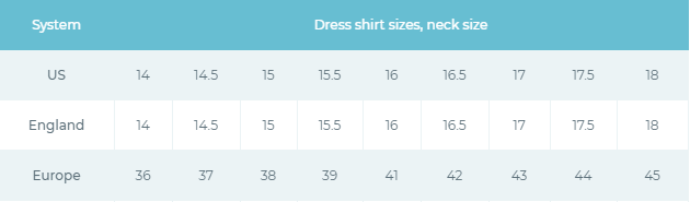 American size to european size online